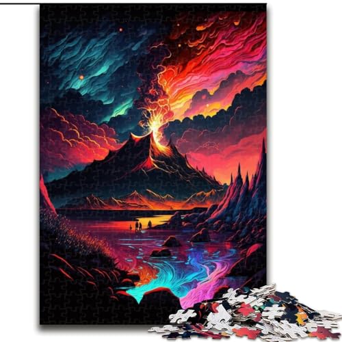 Puzzle für Erwachsene, 1000 Teile, Berglandschaftspuzzle, anspruchsvolles Denkspiel, Familienaktivität, Heimdekoration, (Größe: 50x75cm) von MGQWPZDBD