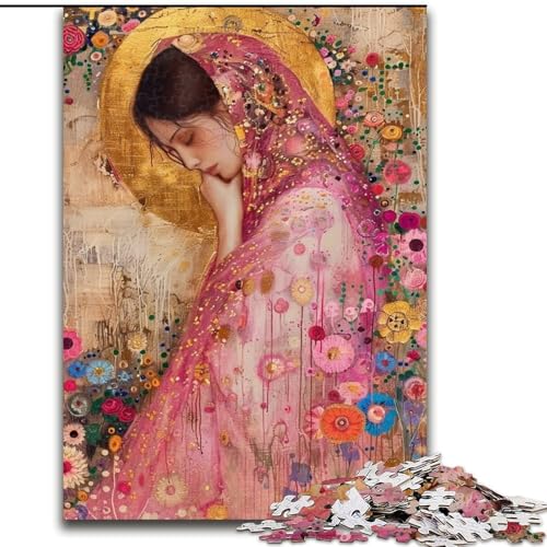 Puzzle für Erwachsene, 1000 Teile, Blumen und Schönheiten, für und ab 14 Jahren, pädagogisches Lernspielzeug, Familienspiele, Geburtstagsgeschenk (Größe 50x75cm) von MGQWPZDBD