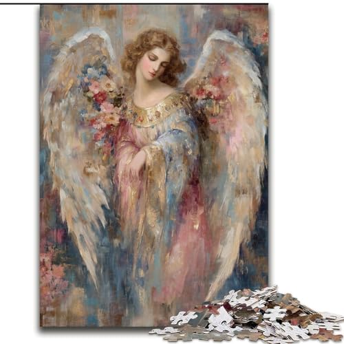 Puzzle für Erwachsene, 1000 Teile, Engel, hilft dem Gehirn, süchtig machendes Spielzeug zu trainieren, um Geduld zu fördern und das Gedächtnis zu verbessern (Größe 50x75cm) von MGQWPZDBD