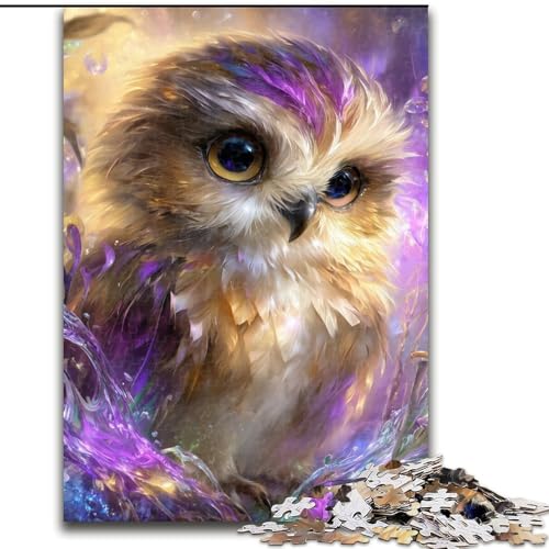 Puzzle für Erwachsene, 1000 Teile, Fantasie-Eule, für Kinder ab 14 Jahren, pädagogisches Lernspielzeug, Familienspiele, Geburtstagsgeschenk (Größe 50x75cm) von MGQWPZDBD