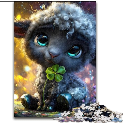 Puzzle für Erwachsene, 1000 Teile, Fantasie-Schaf, hilft dem Gehirn, süchtig machendes Spielzeug zu trainieren, um Geduld zu fördern und das Gedächtnis zu verbessern (Größe 26x38cm) von MGQWPZDBD