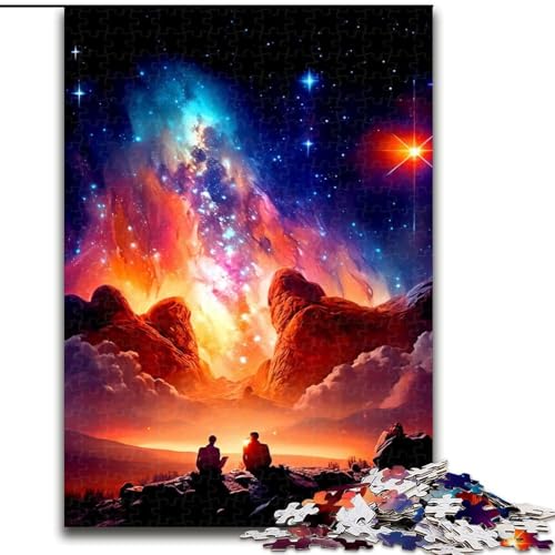 Puzzle für Erwachsene, 1000 Teile, Fantasielandschaft, Stressabbau, schwierige Herausforderung, Wichtelgeschenke für Kinder ab 14 Jahren (Größe 26x38cm) von MGQWPZDBD