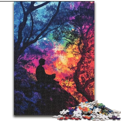Puzzle für Erwachsene, 1000 Teile, Galaxienwald, hilft dem Gehirn, süchtig machendes Spielzeug zu trainieren, um Geduld zu fördern und das Gedächtnis zu verbessern (Größe 50x75cm) von MGQWPZDBD