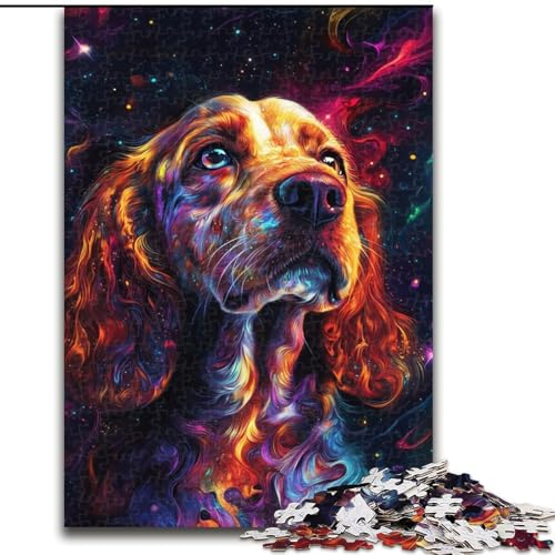 Puzzle für Erwachsene, 1000 Teile, Galaxy Dog Puzzle, Familienaktivitätsspiel für Teenager, anspruchsvolles Denkspiel (Größe: 50x75cm) von MGQWPZDBD