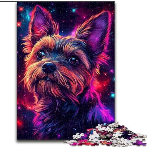 Puzzle für Erwachsene, 1000 Teile, Galaxy Dog Puzzle, Familienaktivitätsspiel für Teenager, anspruchsvolles Denkspiel (Größe: 50x75cm) von MGQWPZDBD