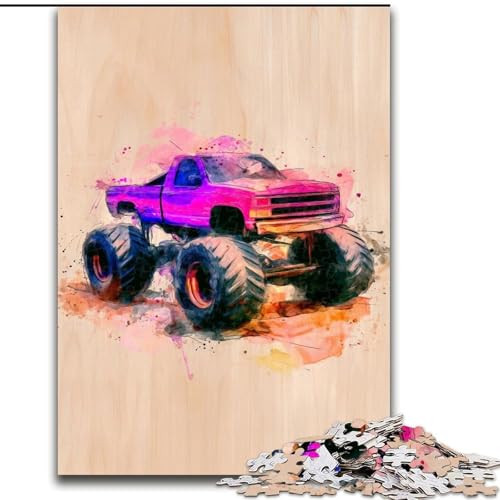 Puzzle für Erwachsene, 1000 Teile, Geländefahrzeuge, Stressabbau, schwierige Herausforderung, Wichtelgeschenke für Kinder ab 14 Jahren (Größe 26x38cm) von MGQWPZDBD