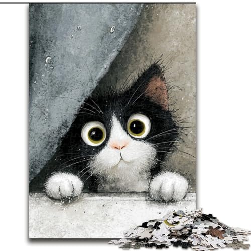Puzzle für Erwachsene, 1000 Teile, Katze auf dem Sofa, anspruchsvolles Denkspiel für Teenager, perfekt als Heimdekoration oder Geschenk, 50x75cm Puzzle für Erwachsene, 1000 Teile, Katze auf dem Sofa, anspruchsvolles Denkspiel für Teenager, perfekt als Heimdekoration oder Geschenk, 50x75cm von MGQWPZDBD