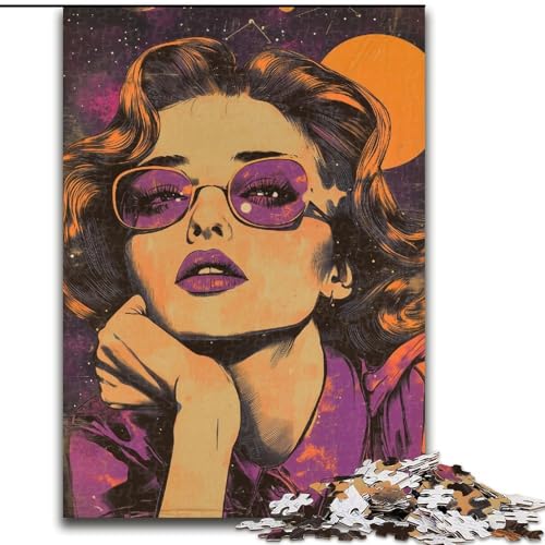 Puzzle für Erwachsene, 1000 Teile, Künstlerisches Frauen-Puzzle, anspruchsvolles Denkspiel für Teenager, perfekt als Heimdekoration oder Geschenk, 50x75cm Puzzle für Erwachsene, 1000 Teile, Künstlerisches Frauen-Puzzle, anspruchsvolles Denkspiel für Teenager, perfekt als Heimdekoration oder Geschenk, 50x75cm von MGQWPZDBD