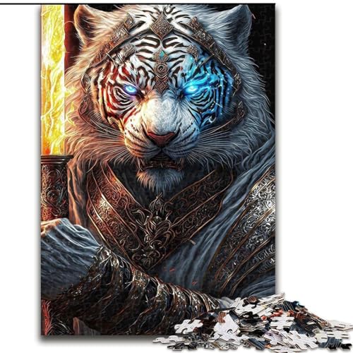 Puzzle für Erwachsene, 1000 Teile, Mechanisches Tiger-Puzzle, Familienaktivitätsspiel für Teenager, anspruchsvolles Denkspiel (Größe: 26x38cm) von MGQWPZDBD