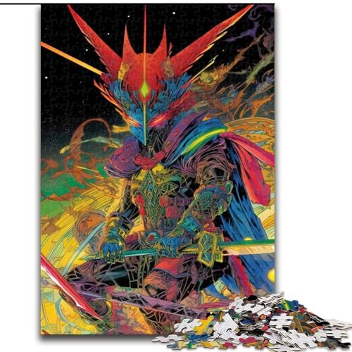 Puzzle für Erwachsene, 1000 Teile, Ninja-Samurai-Puzzle, anspruchsvolles Denkspiel, Familienaktivität, Heimdekoration, (Größe: 26x38cm) von MGQWPZDBD
