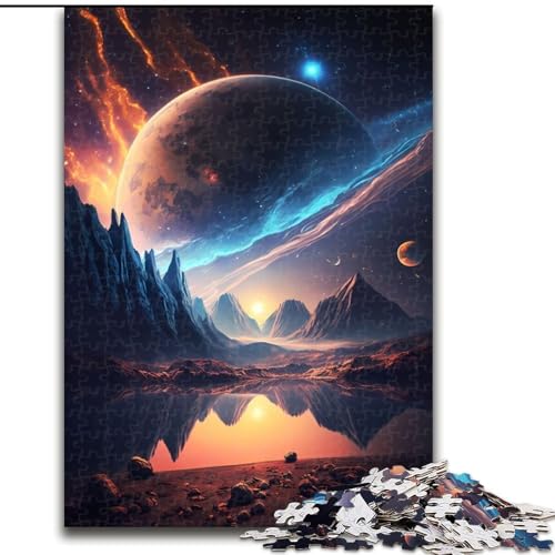 Puzzle für Erwachsene, 1000 Teile, Planet-Paradies-Landschaftspuzzle, anspruchsvolles Denkspiel, Familienaktivität, Heimdekoration, (Größe: 26x38cm) von MGQWPZDBD