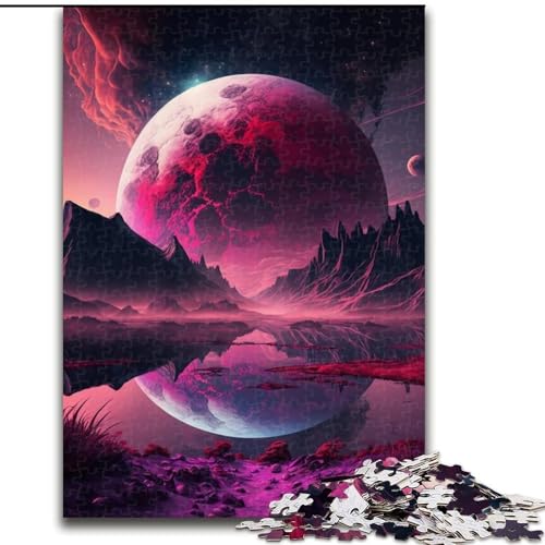 Puzzle für Erwachsene, 1000 Teile, Planeten-Explosionspuzzle, anspruchsvolles Denkspiel, Familienaktivität, Heimdekoration, (Größe: 26x38cm) von MGQWPZDBD