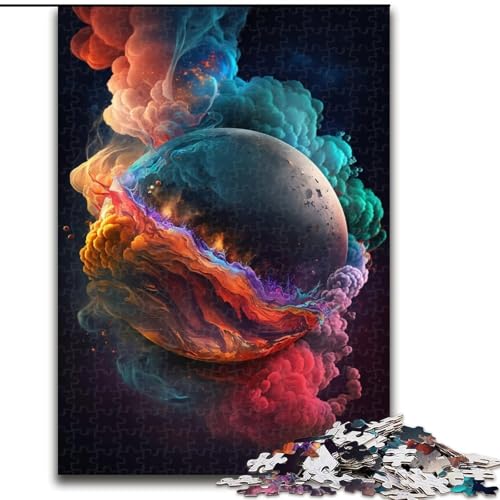 Puzzle für Erwachsene, 1000 Teile, Planetenexplosion, anspruchsvolles Denkspiel, Familienaktivität, Heimdekoration, (Größe: 50x75cm) von MGQWPZDBD