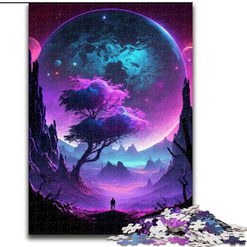 Puzzle für Erwachsene, 1000 Teile, Planetenlandschaftspuzzle, anspruchsvolles Denkspiel, Familienaktivität, Heimdekoration, (Größe: 50x75cm) von MGQWPZDBD