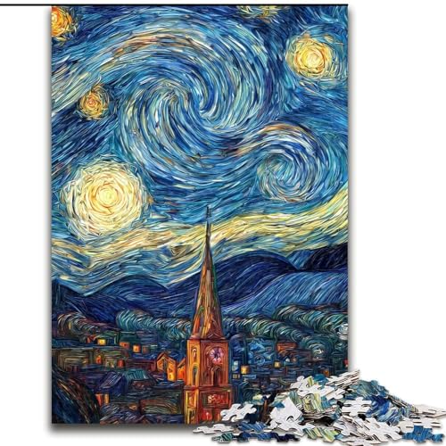 Puzzle für Erwachsene, 1000 Teile, Schloss unter dem Nachthimmel, hilft dem Gehirn, süchtig machendes Spielzeug zu trainieren, um Geduld zu fördern und das Gedächtnis zu verbessern (Größe 26x38cm) Puzzle für Erwachsene, 1000 Teile, Schloss unter dem Nachthimmel, hilft dem Gehirn, süchtig machendes Spielzeug zu trainieren, um Geduld zu fördern und das Gedächtnis zu verbessern (Größe 26x38cm) von MGQWPZDBD