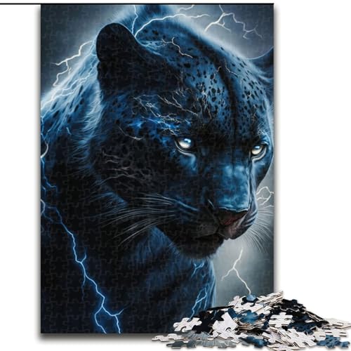 Puzzle für Erwachsene, 1000 Teile, Schwarzer Panther mit Blitzen, hilft dem Gehirn, süchtig machendes Spielzeug zu trainieren, um Geduld zu fördern und das Gedächtnis zu verbessern (Größe 26x38cm) Puzzle für Erwachsene, 1000 Teile, Schwarzer Panther mit Blitzen, hilft dem Gehirn, süchtig machendes Spielzeug zu trainieren, um Geduld zu fördern und das Gedächtnis zu verbessern (Größe 26x38cm) von MGQWPZDBD