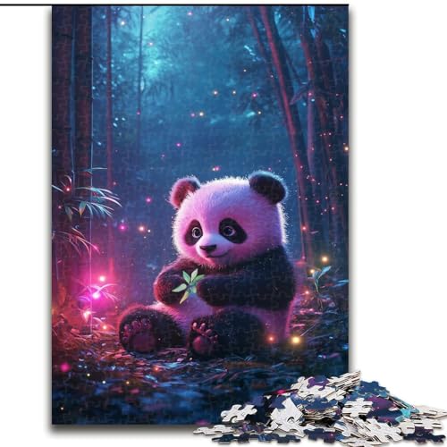 Puzzle für Erwachsene, 1000 Teile, Space Panda, für Kinder ab 14 Jahren, pädagogisches Lernspielzeug, Familienspiele, Geburtstagsgeschenk (Größe 26x38cm) von MGQWPZDBD