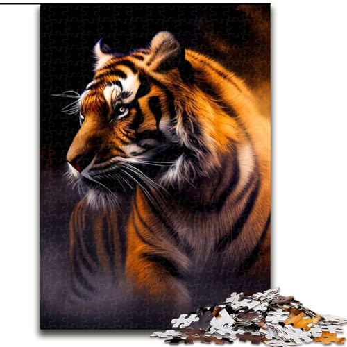 Puzzle für Erwachsene, 1000 Teile, Tiger-Puzzle, anspruchsvolles Denkspiel, Familienaktivität, Heimdekoration, (Größe: 50x75cm) von MGQWPZDBD