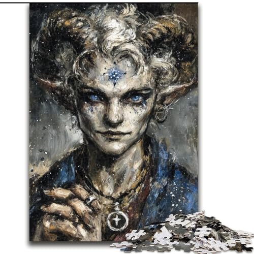 Puzzle für Erwachsene, 1000 Teile, geheimnisvolles Elfenmädchen, hilft dem Gehirn, süchtig machendes Spielzeug zu trainieren, um Geduld zu fördern und das Gedächtnis zu verbessern (Größe 26x38cm) von MGQWPZDBD