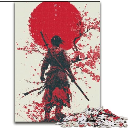 Puzzle für Erwachsene, 1000 Teile, japanischer Ninja, Stressabbau, schwierige Herausforderung, Wichtelgeschenke für Kinder ab 14 Jahren (Größe 50x75cm) von MGQWPZDBD