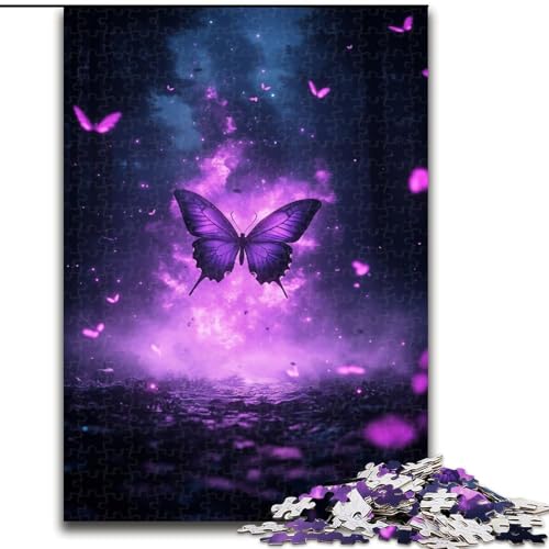Puzzle für Erwachsene, 1000 Teile, schwierig, Galaxie-Schmetterling, Lernspiele, Heimdekoration, geeignet für die Schreibtischdekoration (Größe 50x75cm) von MGQWPZDBD