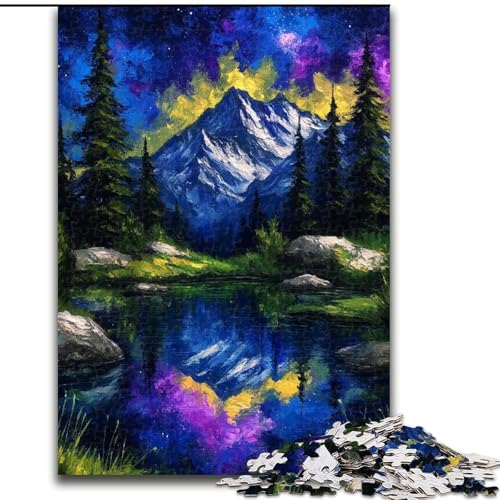 Puzzle für Erwachsene, 1000 Teile, schwierige, geheimnisvolle Berge, für 14+, anspruchsvolles Spiel als Geschenk für die ganze Familie und Freunde (Größe 50x75cm) von MGQWPZDBD