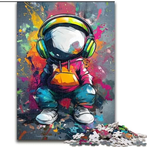 Puzzle für Erwachsene, 1000 Teile, schwierige Anime-Kopfhörer, Familienspiel zum Stressabbau, schwierige Herausforderung, EIN Kunstwerk für Kinder ab 14 Jahren (Größe 26x38cm) von MGQWPZDBD