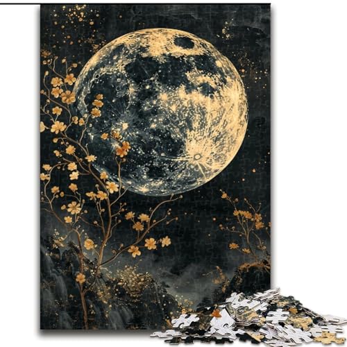 Puzzle für Erwachsene, 1000 Teile, schwierige Mondkunst, Lernspiele, Heimdekoration, geeignet für die Schreibtischdekoration (Größe 50x75cm) von MGQWPZDBD