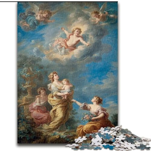 Puzzle für Erwachsene, 1000 Teile, schwierige Ölgemäldekunst, Lernspiele, Heimdekoration, geeignet für die Schreibtischdekoration (Größe 50x75cm) von MGQWPZDBD
