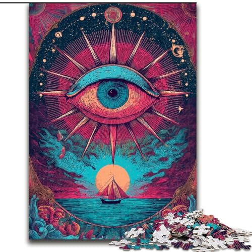 Puzzle für Erwachsene, 1000 Teile, schwierige Traumaugen, Lernspiele, Heimdekoration, geeignet für die Schreibtischdekoration (Größe 50x75cm) von MGQWPZDBD