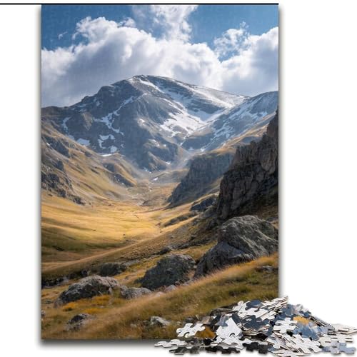 Puzzle für Erwachsene, 1000 Teile, schwierige schöne Berge, Lernspiele, Heimdekoration, geeignet für die Schreibtischdekoration (Größe 50x75cm) von MGQWPZDBD