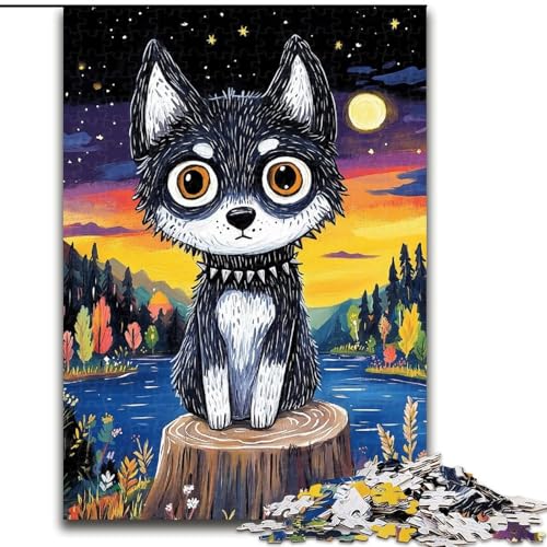 Puzzle für Erwachsene, 1000 Teile, schwieriger Aquarellhund, für 14+, anspruchsvolles Spiel als Geschenk für die ganze Familie und Freunde (Größe 50x75cm) von MGQWPZDBD