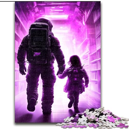 Puzzle für Erwachsene, 1000 Teile, schwieriger Astronaut, für 14+, anspruchsvolles Spiel als Geschenk für die ganze Familie und Freunde (Größe 26x38cm) von MGQWPZDBD