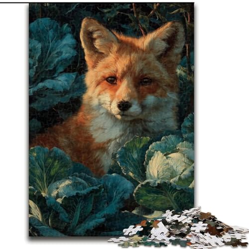Puzzle für Erwachsene, 1000 Teile, schwieriger Waldfuchs, für 14+, anspruchsvolles Spiel als Geschenk für die ganze Familie und Freunde (Größe 50x75cm) von MGQWPZDBD