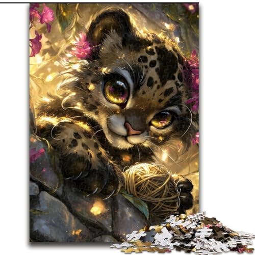 Puzzle für Erwachsene, 1000 Teile, schwieriges Teufelskätzchen, Lernspiele, Heimdekoration, geeignet für die Schreibtischdekoration (Größe 26x38cm) von MGQWPZDBD