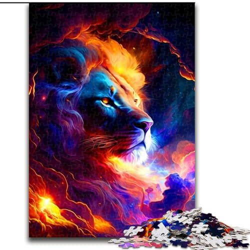 Puzzle für Erwachsene, 1000-teiliges Löwen-Puzzle, Familienaktivitätsspiel für Teenager, anspruchsvolles Denkspiel (Größe: 26x38cm) von MGQWPZDBD