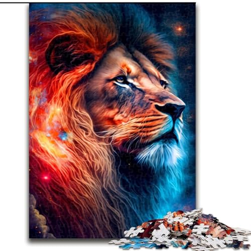 Puzzle für Erwachsene, 1000-teiliges Löwen-Puzzle, Familienaktivitätsspiel für Teenager, anspruchsvolles Denkspiel (Größe: 50x75cm) von MGQWPZDBD