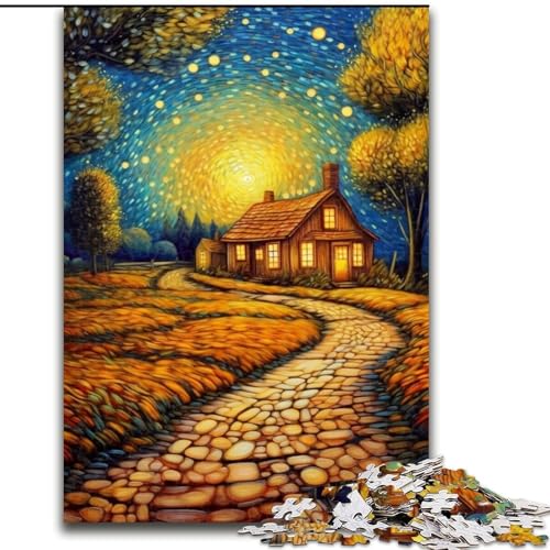 Puzzle für Erwachsene, 1000-teiliges Puzzle „Landschaft unter dem Nachthimmel“, anspruchsvolles Denkspiel für Teenager, perfekt als Heimdekoration oder Geschenk, 50x75cm Puzzle für Erwachsene, 1000-teiliges Puzzle „Landschaft unter dem Nachthimmel“, anspruchsvolles Denkspiel für Teenager, perfekt als Heimdekoration oder Geschenk, 50x75cm von MGQWPZDBD