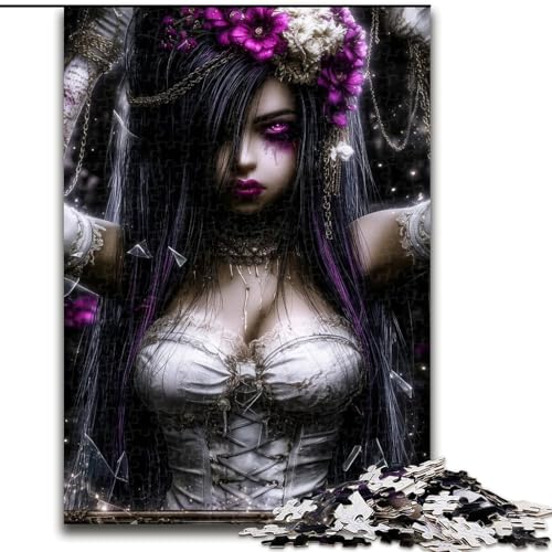 Puzzle für Erwachsene, 1000-teiliges Puzzle Dream Girl, dekomprimierendes intellektuelles Lernspielzeug, Geburtstagsgeschenk (Größe 26x38cm) von MGQWPZDBD