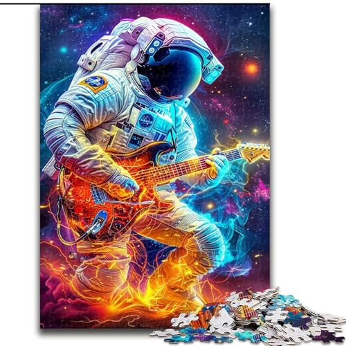 Puzzle für Erwachsene, Astronauten im Weltraum, Stressabbau, schwierige Herausforderung, Wichtelgeschenke für Kinder ab 14 Jahren (Größe 50x75cm) von MGQWPZDBD