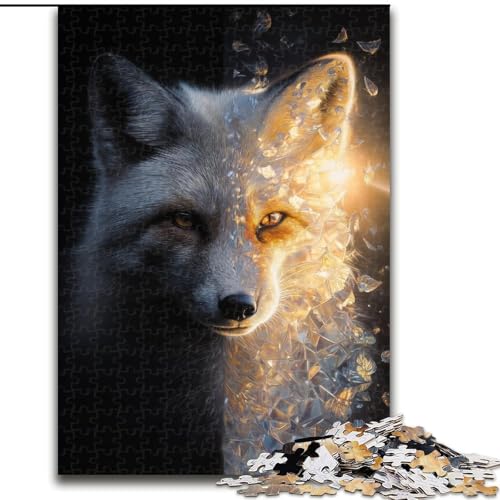 Puzzle für Erwachsene, Fuchs, Stressabbau, schwierige Herausforderung, Wichtelgeschenke für Kinder ab 14 Jahren (Größe 50x75cm) von MGQWPZDBD
