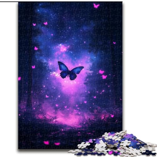 Puzzle für Erwachsene, Galaxie-Schmetterling, Stressabbau, schwierige Herausforderung, Wichtelgeschenke für Kinder ab 14 Jahren (Größe 50x75cm) von MGQWPZDBD