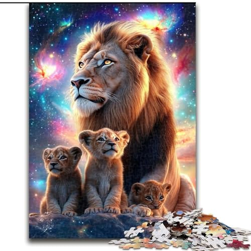 Puzzle für Erwachsene, Löwe, Stressabbau, schwierige Herausforderung, Wichtelgeschenke für Kinder ab 14 Jahren (Größe 26x38cm) von MGQWPZDBD