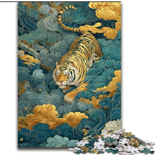 Puzzle für Erwachsene,1000 Teile,schwierig,Alter Tiger,für Kinder ab 14 Jahren,jedes Teil ist einzigartig – lustiges und herausforderndes Spiel für die ganze Familie,tolles Geschenk (Größe 50x75cm) Puzzle für Erwachsene,1000 Teile,schwierig,Alter Tiger,für Kinder ab 14 Jahren,jedes Teil ist einzigartig – lustiges und herausforderndes Spiel für die ganze Familie,tolles Geschenk (Größe 50x75cm) von MGQWPZDBD