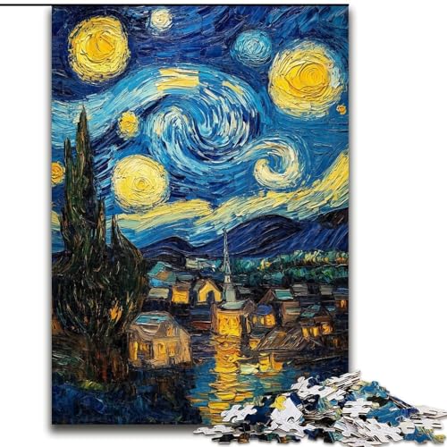 Puzzle für Erwachsene,1000 Teile,schwieriges Nachthimmelschloss,für Kinder ab 14 Jahren Jedes Teil ist einzigartig – lustiges und herausforderndes Spiel für die ganze Familie Tolles Geschenk 26x38cm Puzzle für Erwachsene,1000 Teile,schwieriges Nachthimmelschloss,für Kinder ab 14 Jahren Jedes Teil ist einzigartig – lustiges und herausforderndes Spiel für die ganze Familie Tolles Geschenk 26x38cm von MGQWPZDBD