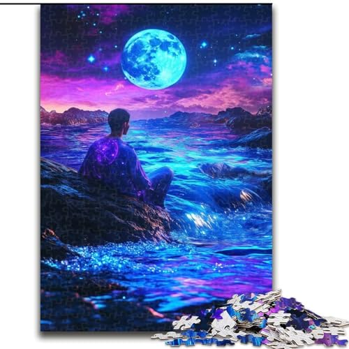 Puzzle für Erwachsene Cosmic Falls, Stressabbau, schwierige Herausforderung, Wichtelgeschenke für Kinder ab 14 Jahren (Größe 26x38cm) von MGQWPZDBD