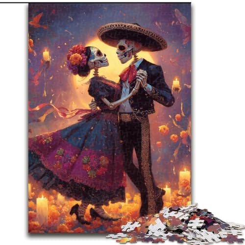 Puzzle für Erwachsene mit 1000 Teilen, mexikanische Mädchen, hilft dem Gehirn, süchtig machendes Spielzeug zu trainieren, um Geduld zu fördern und das Gedächtnis zu verbessern (Größe 26x38cm) von MGQWPZDBD