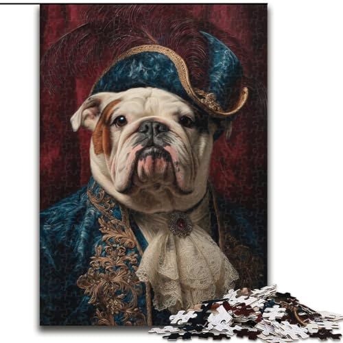 Puzzle für Erwachsene mit 1000 Tieren und Hunden, dekomprimierendes intellektuelles Lernspielzeug, ganze Familie (Größe 26x38cm) von MGQWPZDBD
