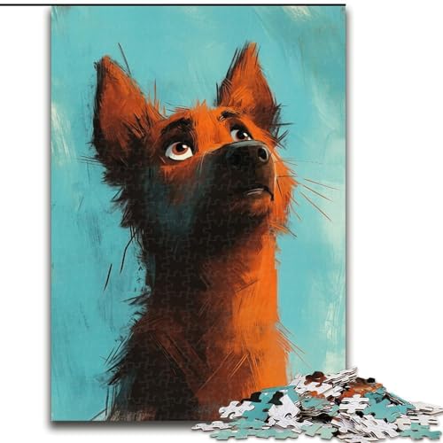 Puzzle für Erwachsene und Jugendliche, Hund, Lernspielzeug, ganze Familie (Größe 26x38cm) von MGQWPZDBD