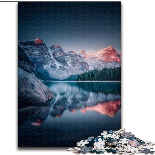 Puzzle für Erwachsene und Jugendliche, wunderschöne Berge und Seen, lehrreich ganze Familie (Größe 50x75cm) von MGQWPZDBD